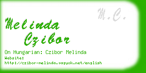 melinda czibor business card